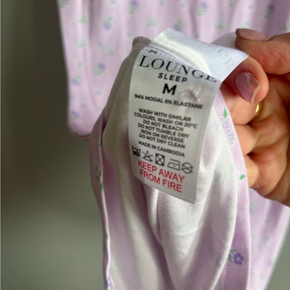 Lounge Underwear Modal sleep Romper lilac floral - Picture 6 of 7